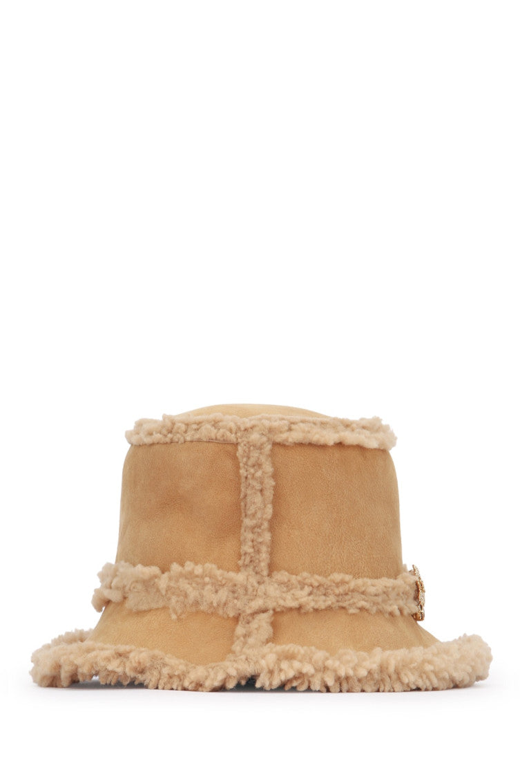 Brown Embellished Bucket Hat 2