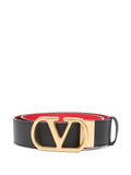 Black VLogo Signature Belt 1