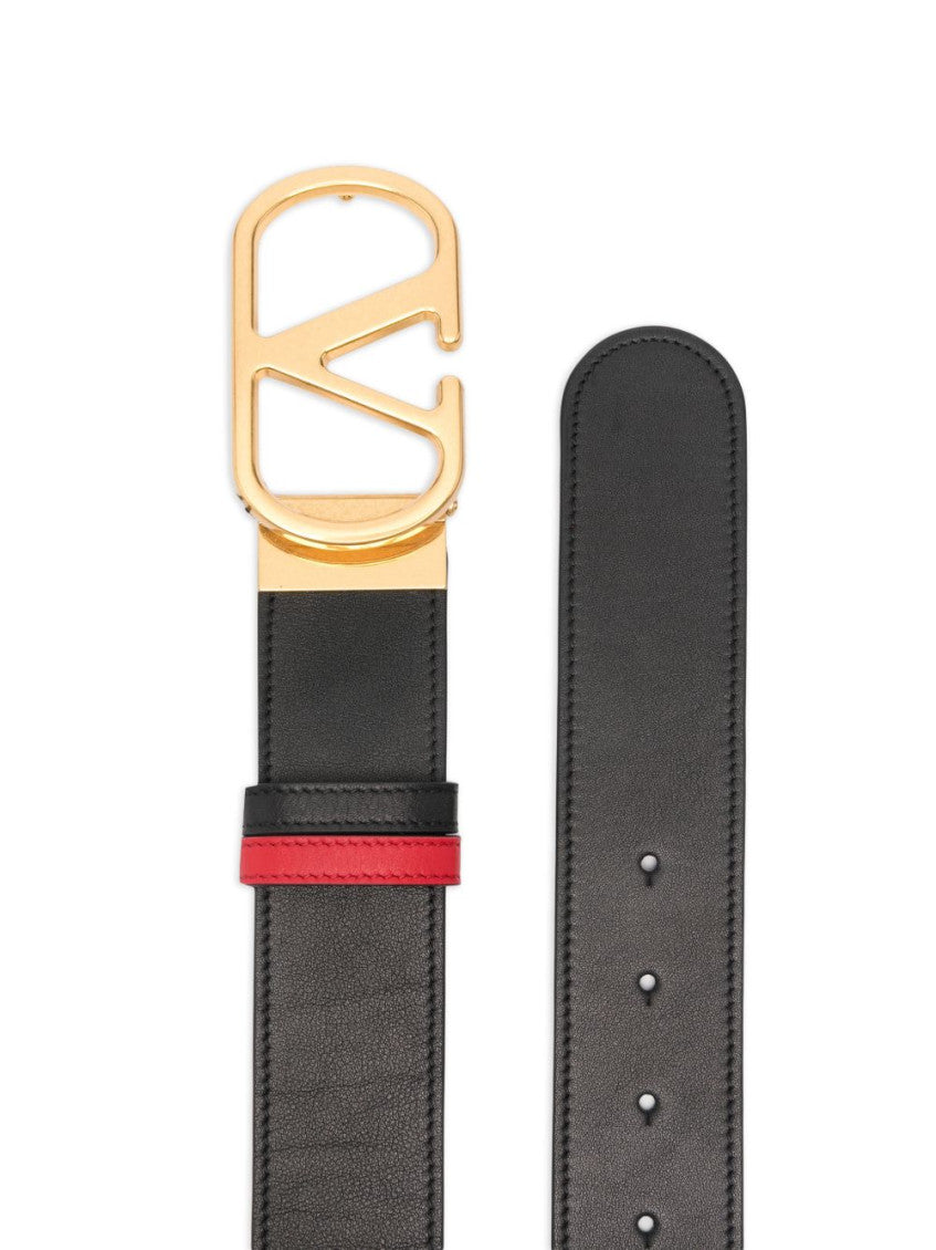 Black VLogo Signature Belt 3