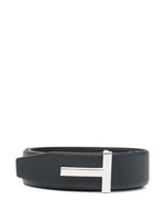 Blue Logo Buckle Reversible Belt 1