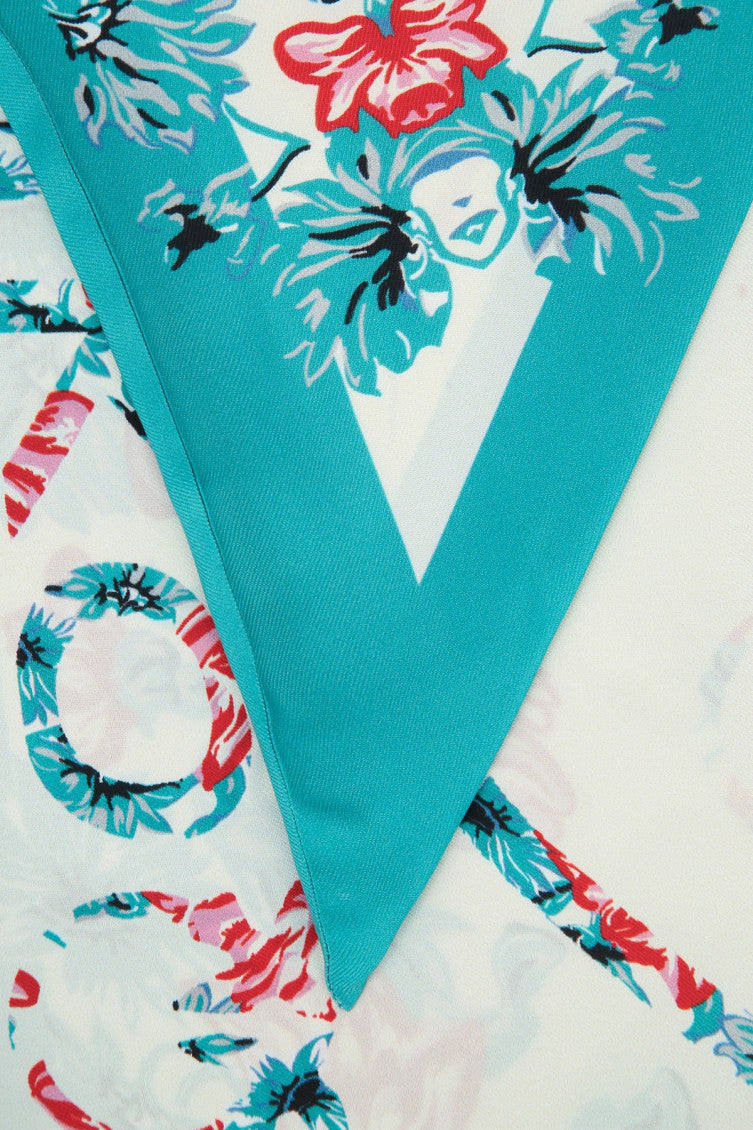 Multicolor Floral Printed Scarf 2