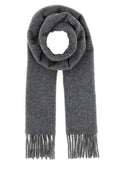 Grey Classic Textured Scarf 1