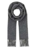Grey Classic Textured Scarf 1