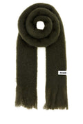 Olive Green Textured Scarf 1