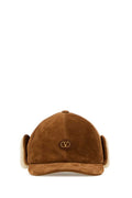 Light Brown VLogo Sign Solid Baseball Hat 1