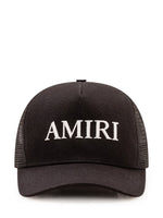 Black Logo Textured Baseball Hat 1