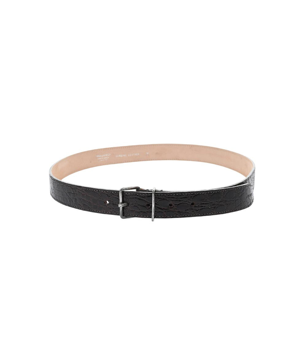 Brown Textured Formal Belt 2