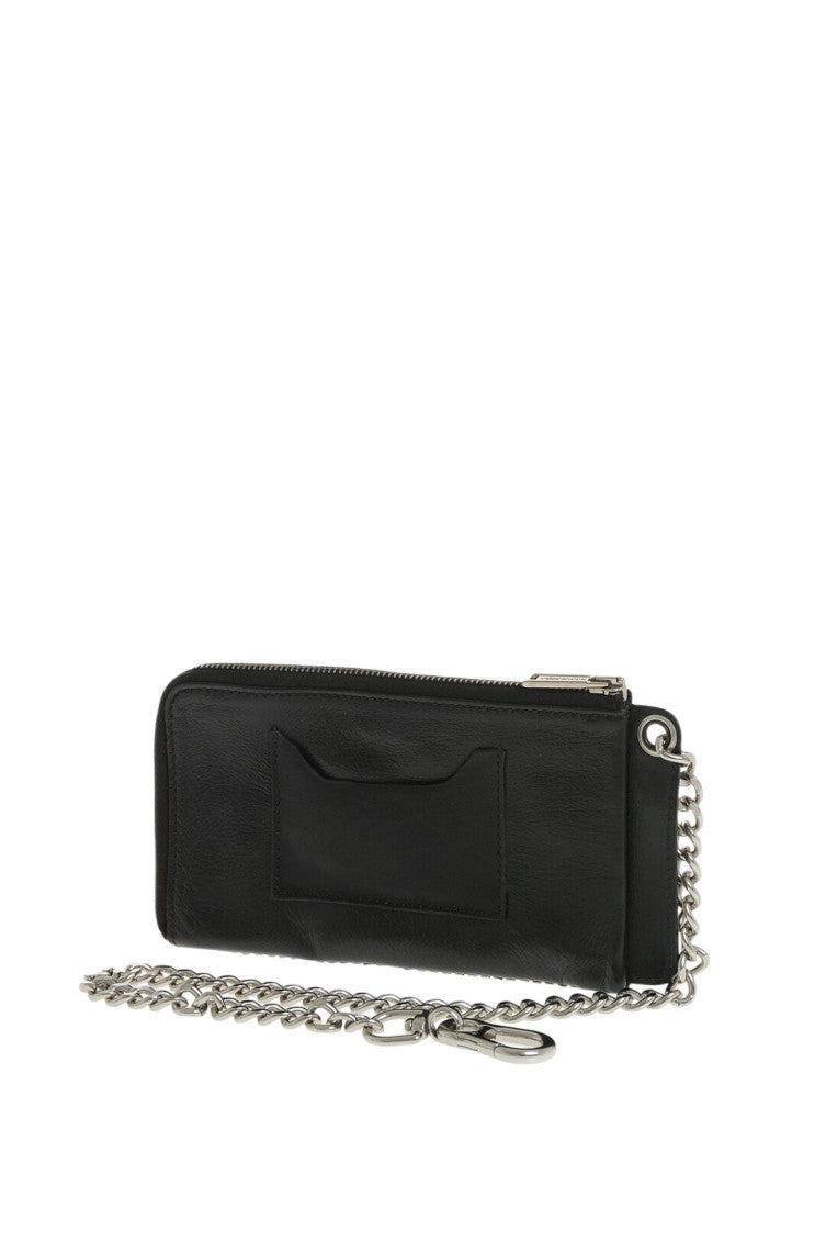 Black Vintage-Effect Embellished Wallet 2