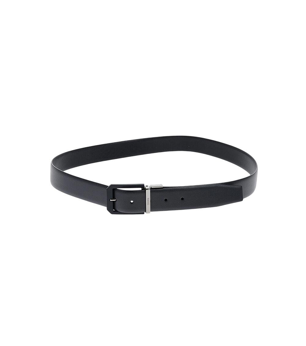 Blue Leather Reversible Belt 1