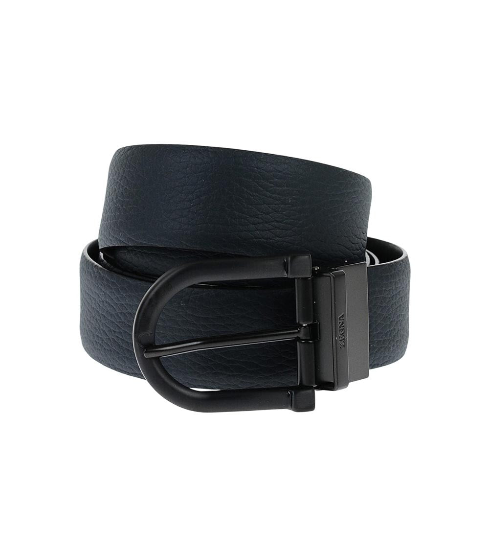 Denim Reversible Leather Belt 2