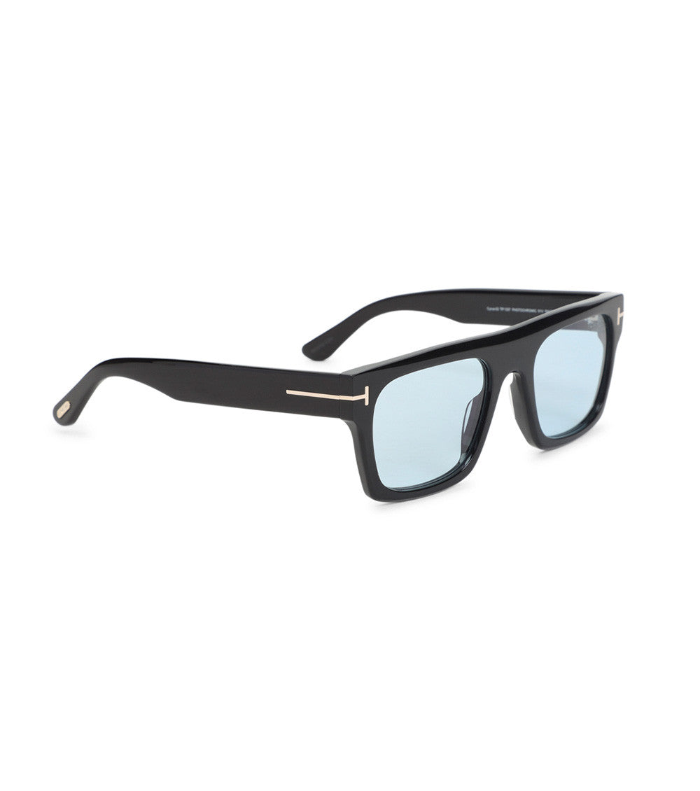 Black Blue Square Sunglasses 1