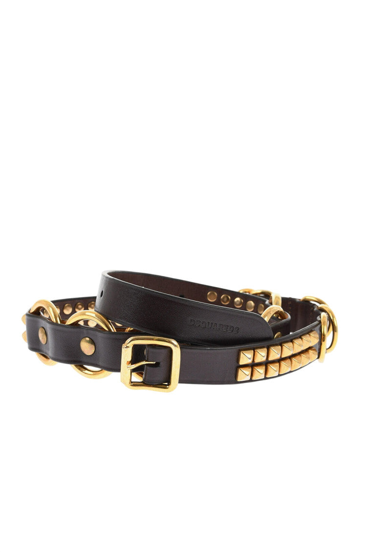 Brown Studded Casual Belt 1