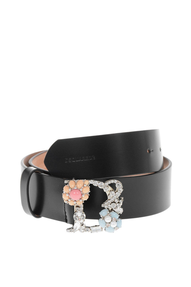 Black Embellished Casual Belt 2