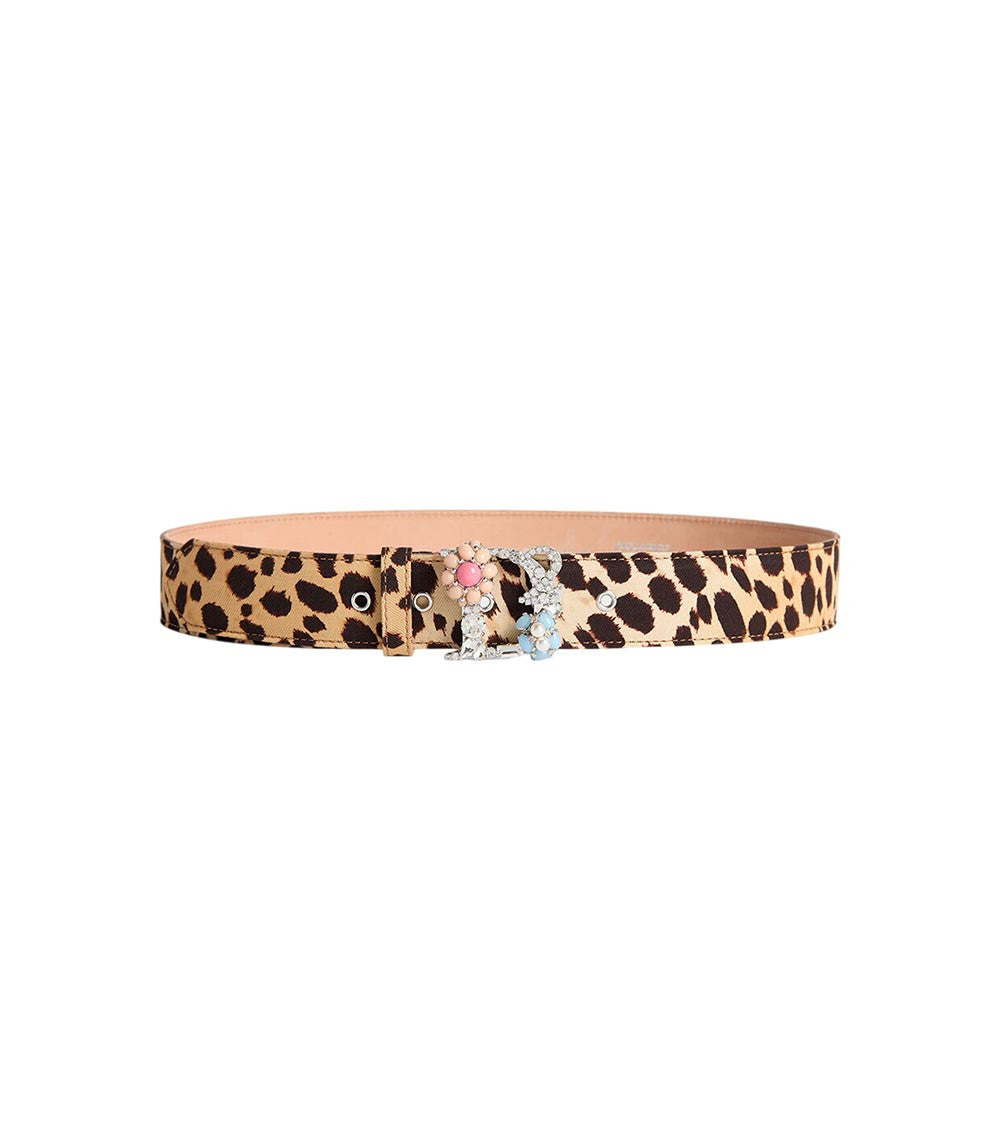 Brown Animal Print Casual Belt 2
