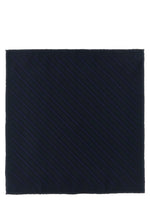 Blue Regimental Stripes Pocket Square 1