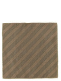 Beige Chevron Printed Pocket Square 1