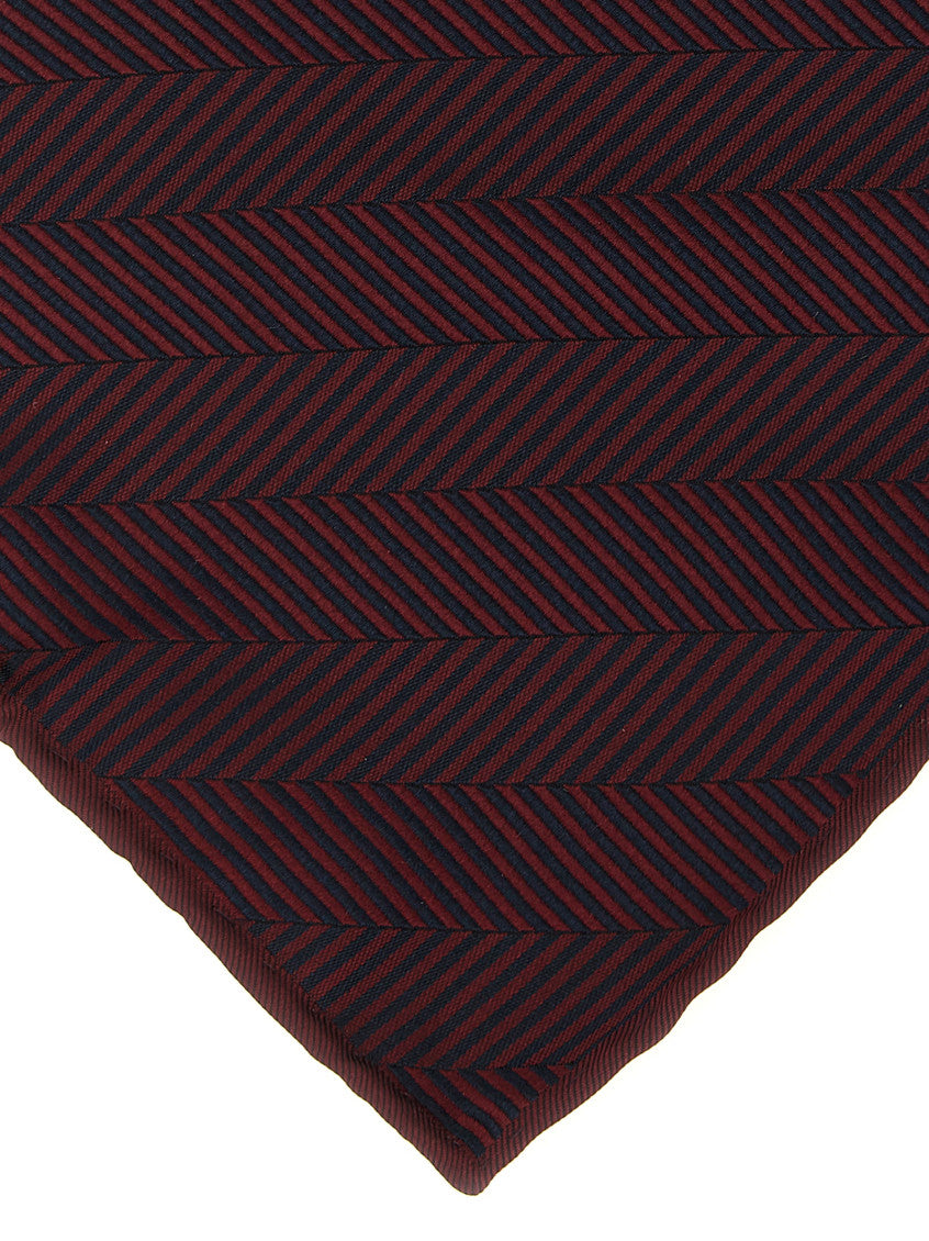 Maroon Chevron Pocket Square 3