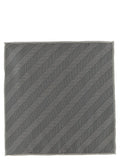 Grey Chevron Print Pocket Square 1