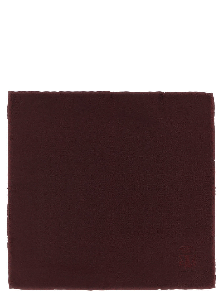 Maroon Double-face Pocket Square 1