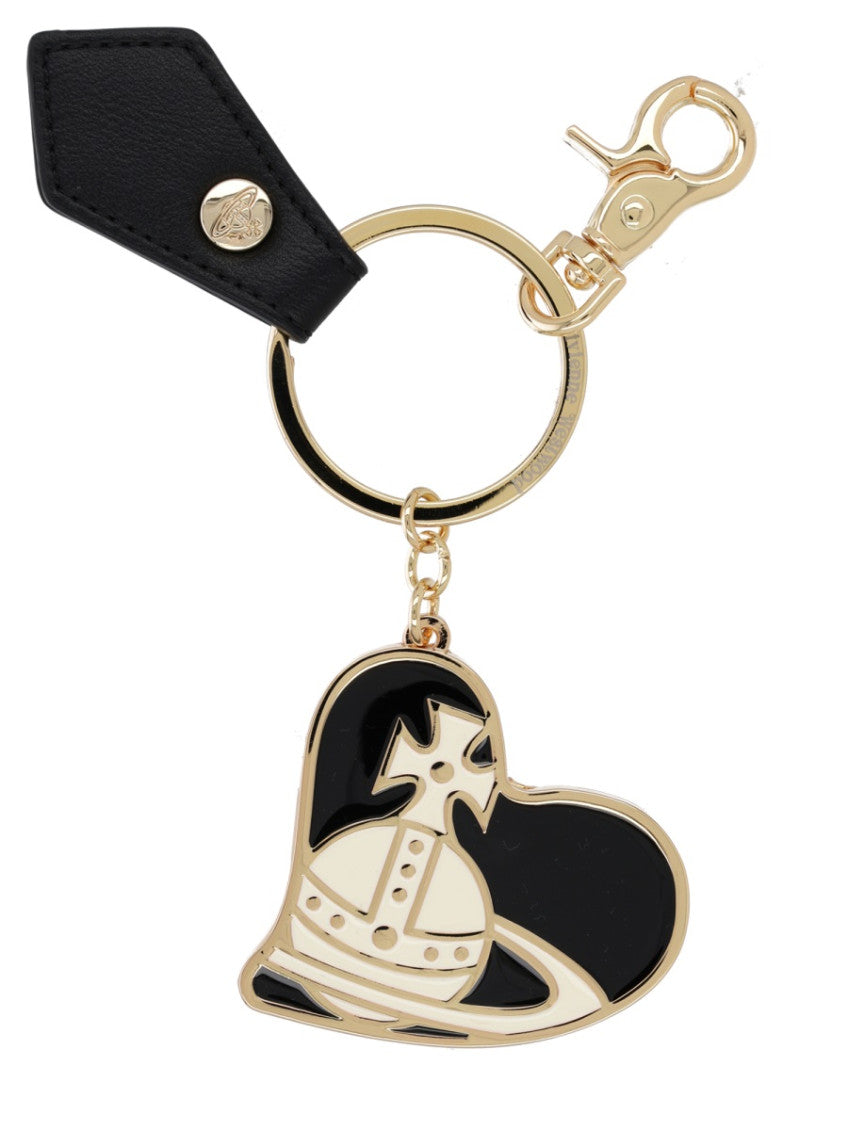Black Orb Heart Solid Key Holder 1