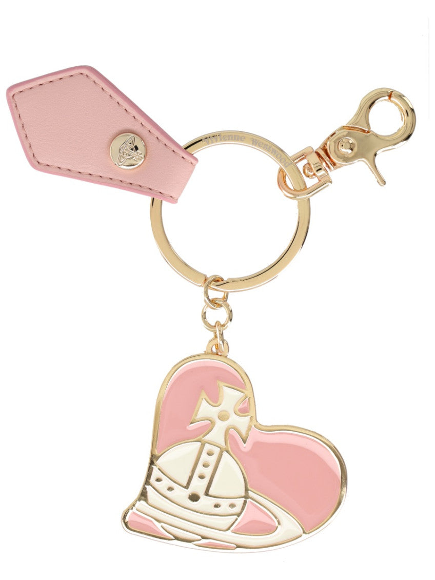 Pink Orb Heart Solid Key Holder 1