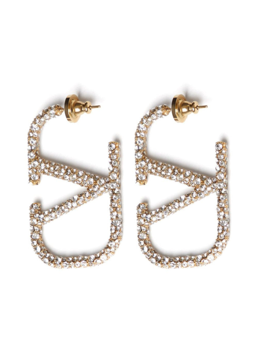 Golden VLogo Signature Earrings 1