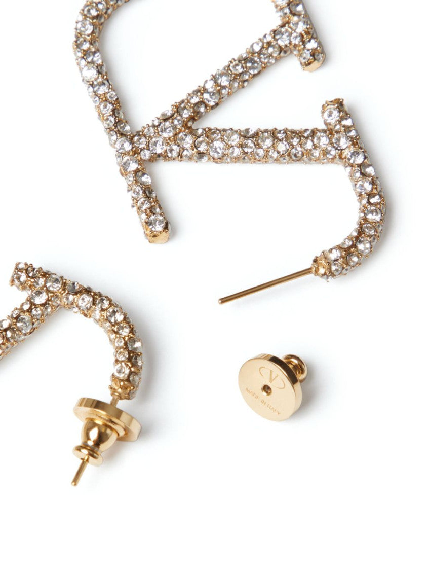 Golden VLogo Signature Earrings 2