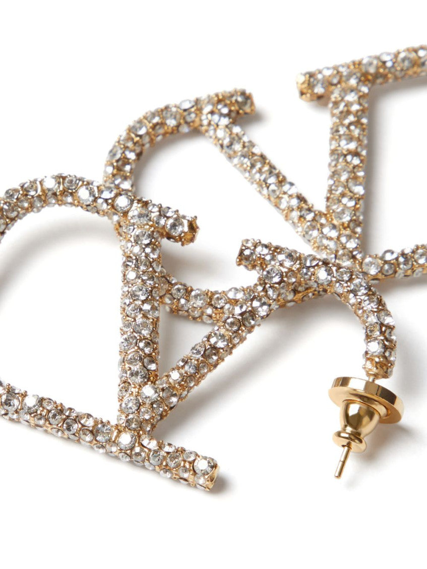 Golden VLogo Signature Earrings 3