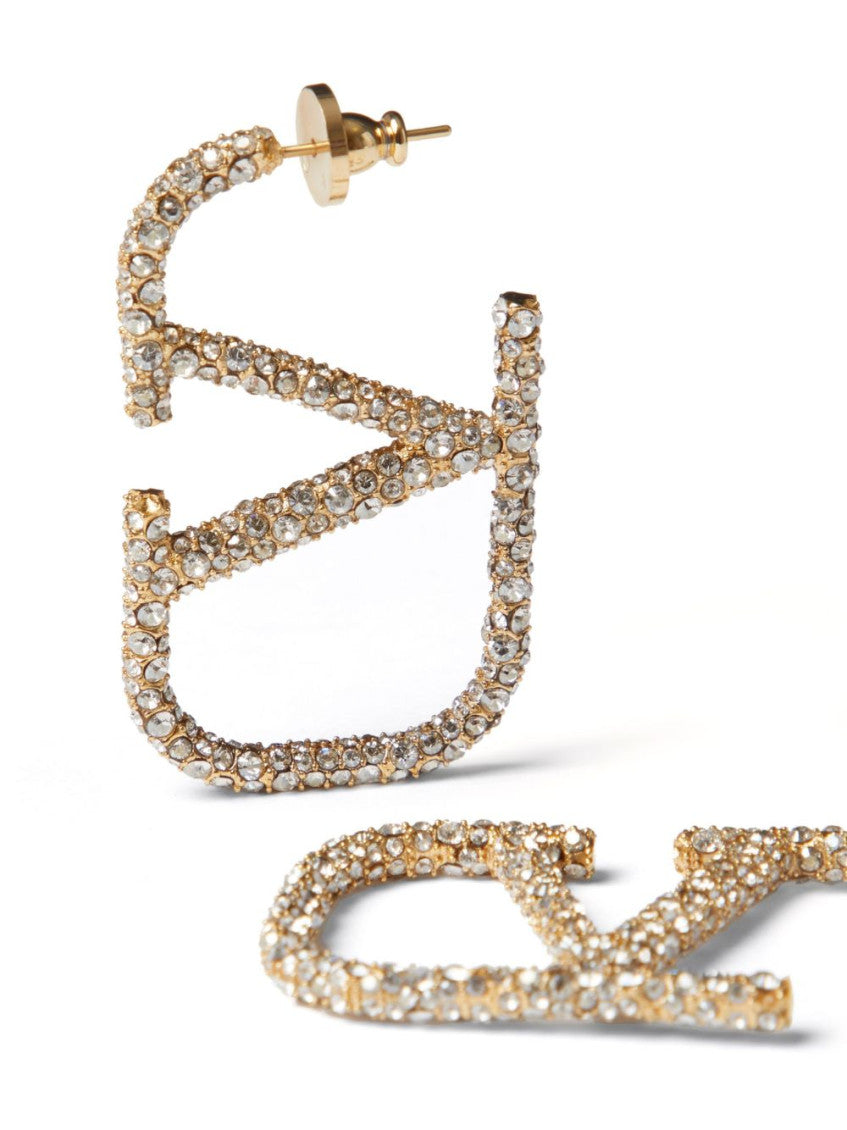 Golden VLogo Signature Earrings 4