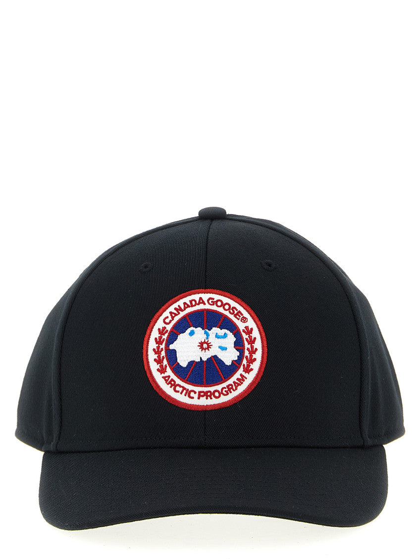 Black Embroidered Logo Baseball Hat 1