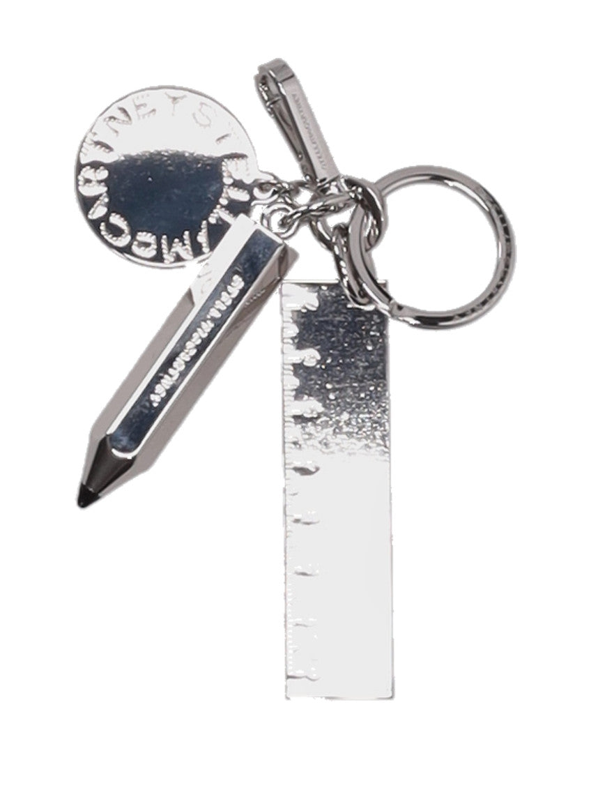 Silver Stationery Charm Keyring 1