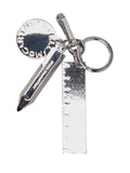Silver Stationery Charm Keyring 1