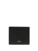 Black T Line bifold leather wallet 1