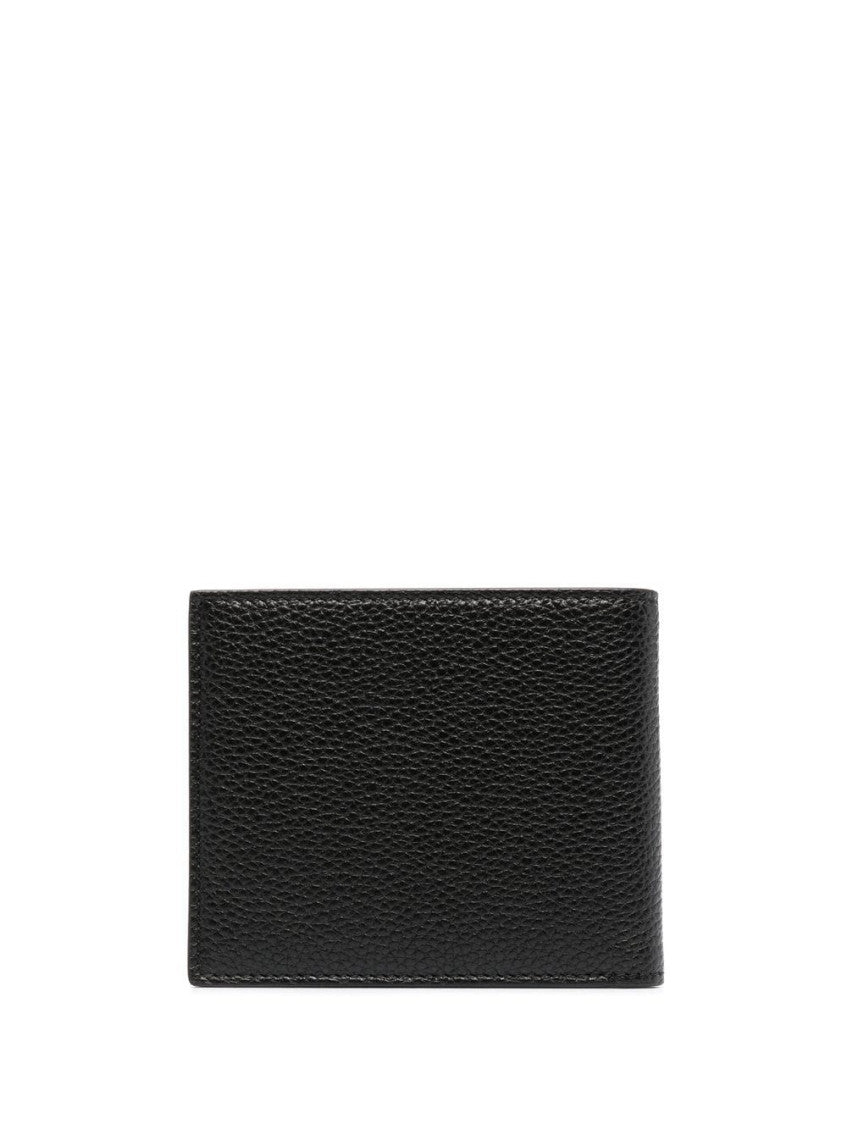 Black T Line bifold leather wallet 2