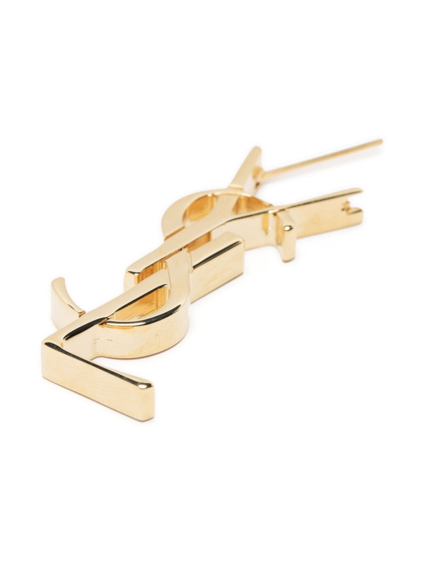 Golden Monogram Single Earring 3