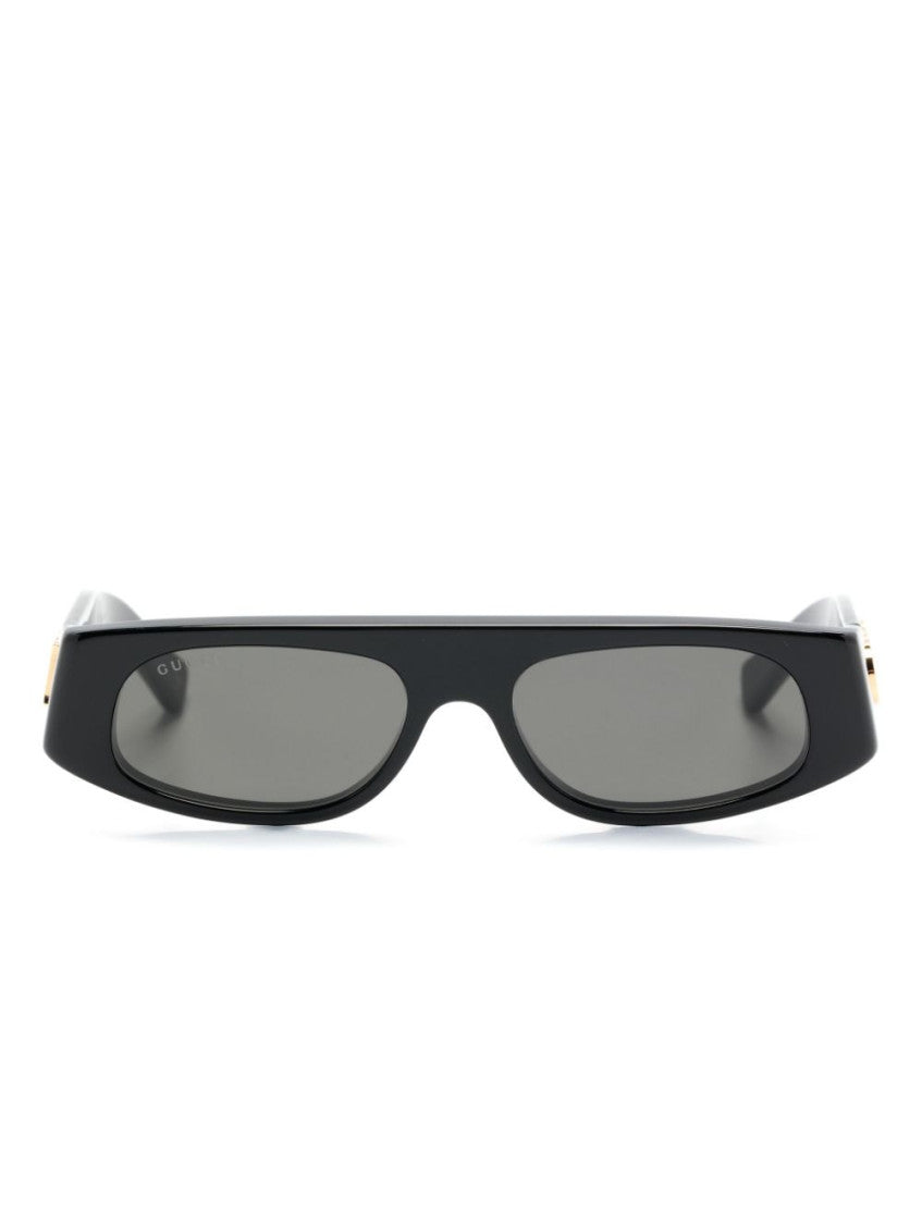 Black Oval Logo Sunglasses 1