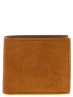 Brown Logo Solid Wallet 1