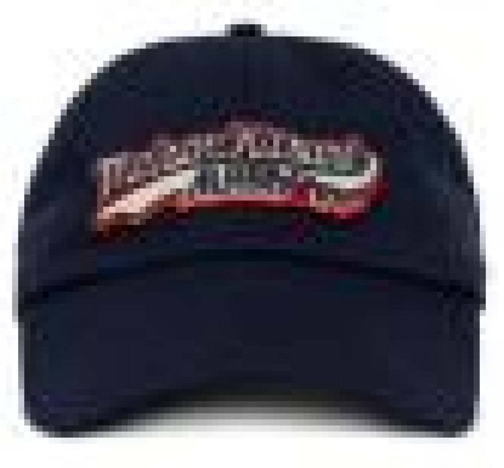 Blue Baseball Cap With Logo Patch 1