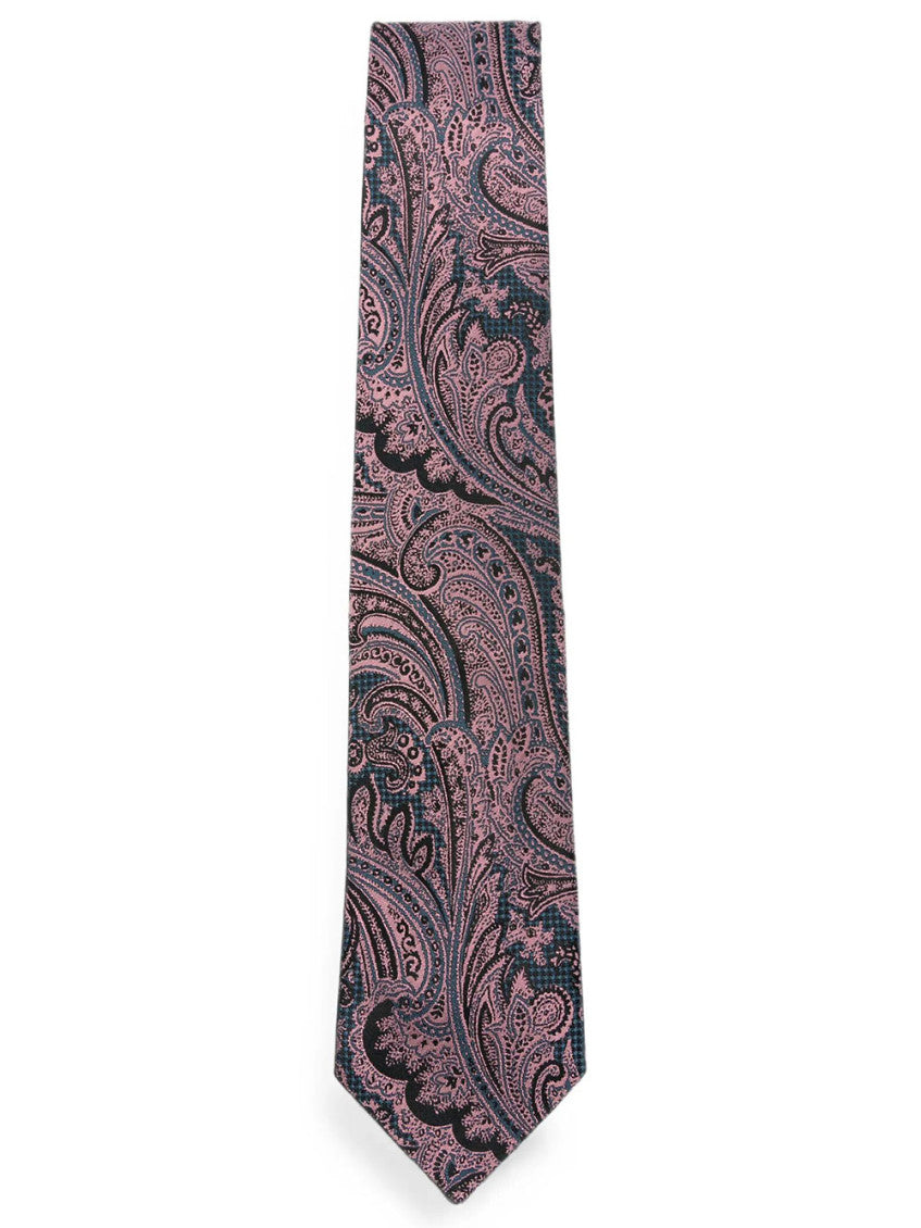 Multicolor Paisley Pattern Tie 1