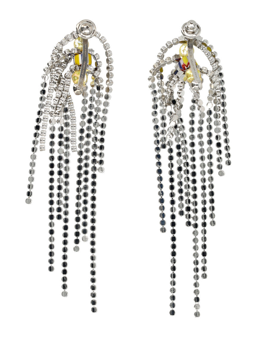 Silver Crystal Dangler Earrings 2