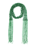 Green Beaded Scarf Necklace 1