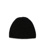 Black Knitted Beanie Cap 1