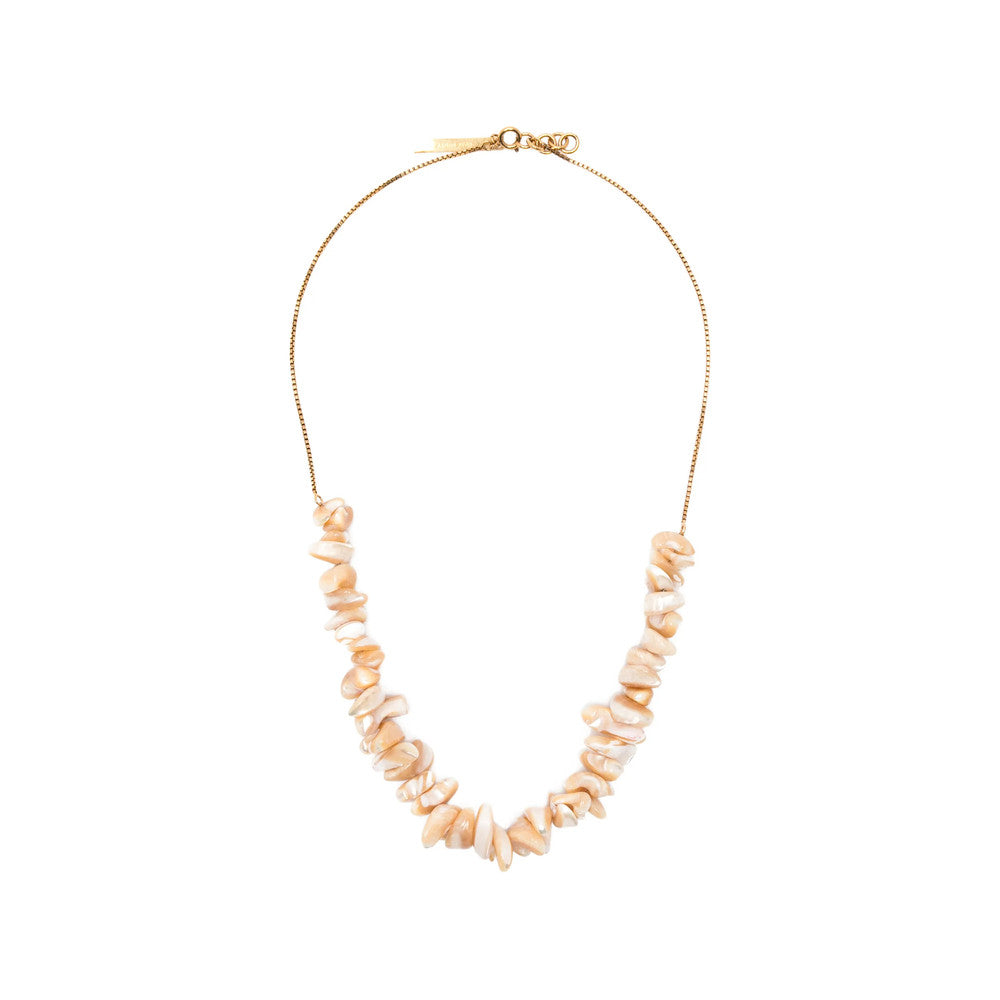 Golden Beige Shell Necklace 1