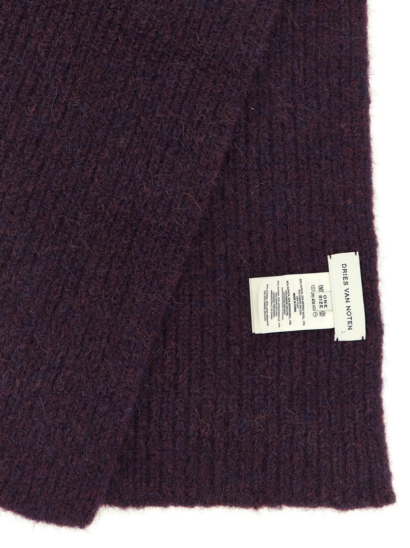 Purple Moyson Knitted Scarf 3