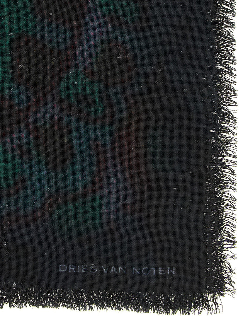 Green Folk Abstract Scarf 2
