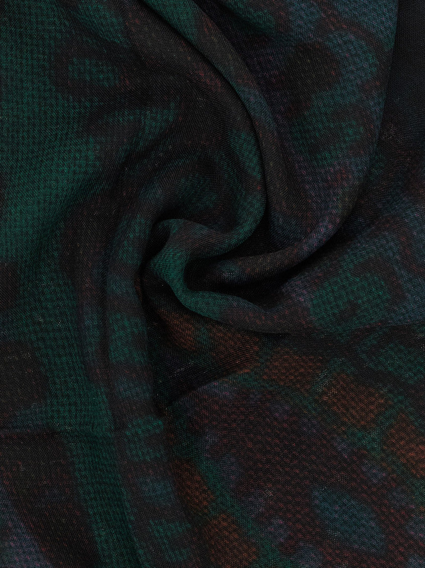 Green Folk Abstract Scarf 3