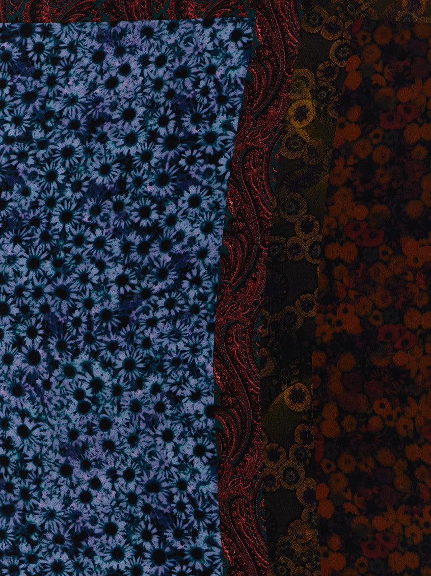 Multicolor Flora Paisley Scarf 2