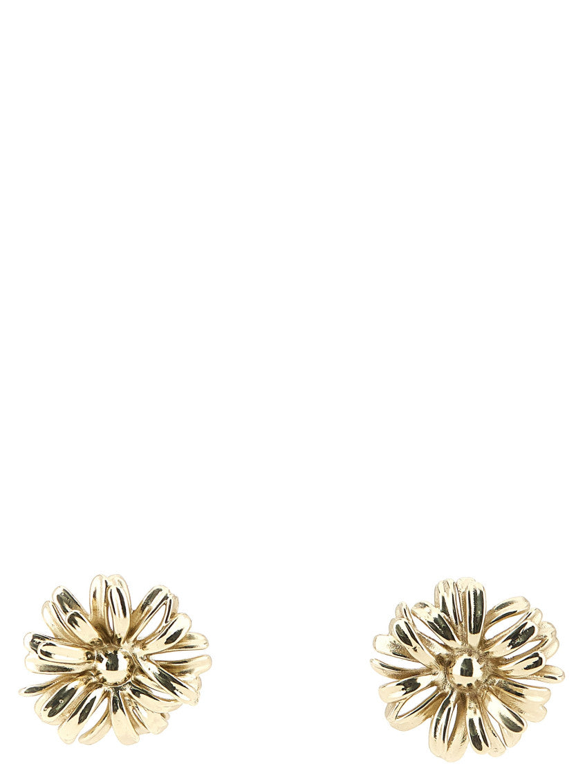 Gold Flower Stud Earrings 1