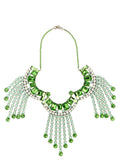 Green Maxi Rhinestones Necklace 1