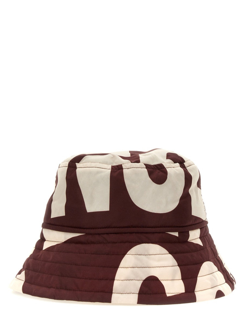 Brown Logo Bucket Hat 1